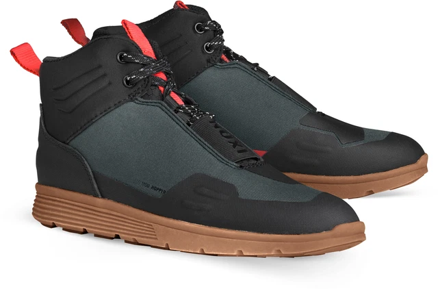 Scarpe moto Ixon Hopper (Black/Green/Red,46)