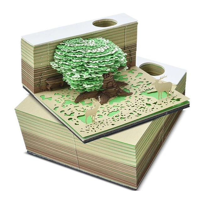 Calendario Blocco Note 3D A Tema Terra, Gratta E Vinci E Segnalibro Creativo, Idea Regalo Fai-da-te 2026