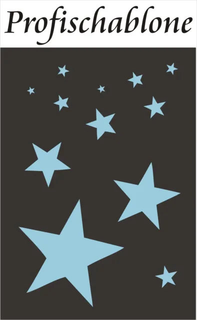 Sternenschablone - Schablone;Sterne;Sternenhimmel;Wandschablone;Wanddekoration