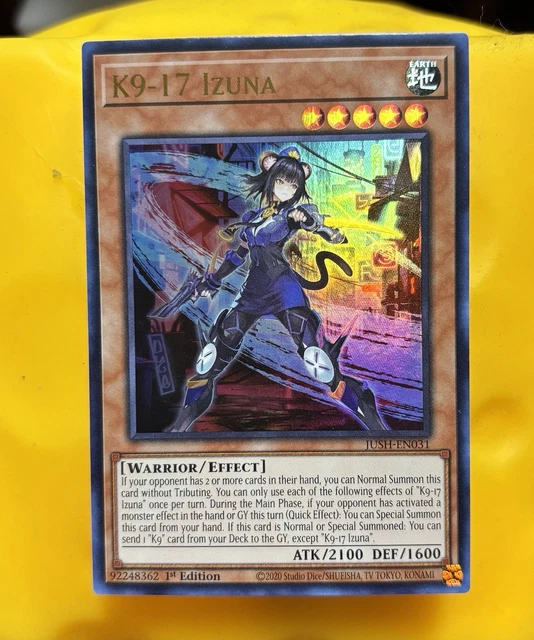 K9-17 IZUNA JUSH-EN031 Justice Hunters 1st Edition Yu-Gi-Oh