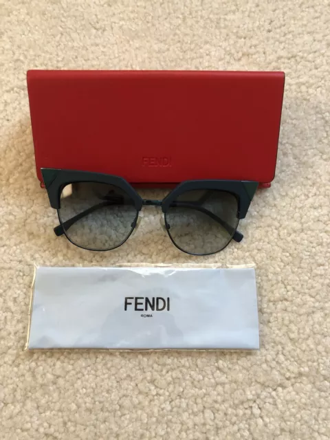 Fendi Iridia Blue Gradient Cat Eye Sunglasses FF 0149/S