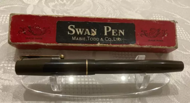 Swan Mabie Todd vintage fountain pen , boxed