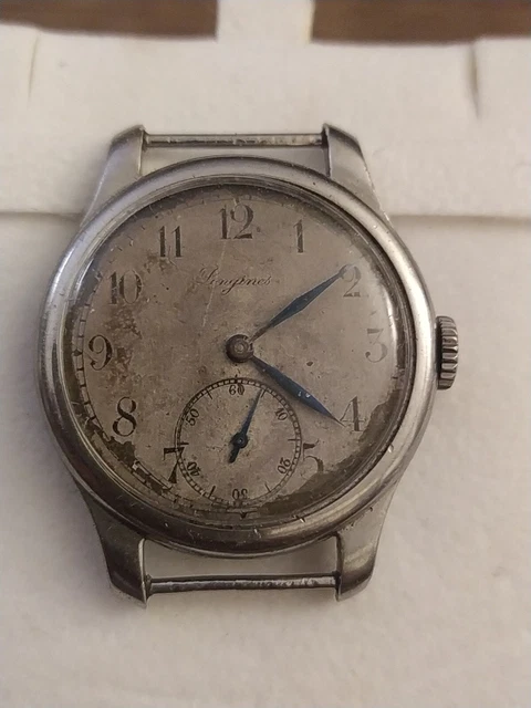 LONGINES 1268Z  5539184 FUNZIONANTE ANNI 30  MILITARE  ARCIER INOX funzionante