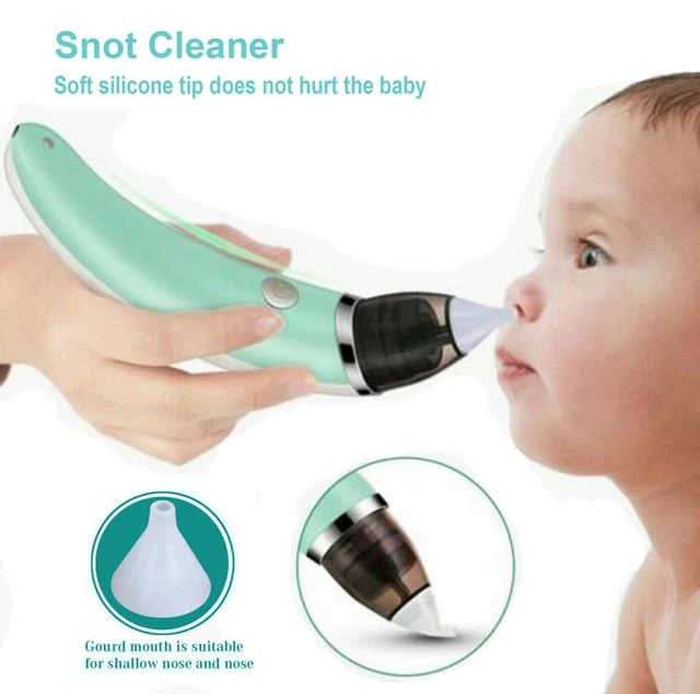 Electric Baby Silicone Nasal Aspirator Vacuum Sucker Nose Mucus Snot Cleaner u