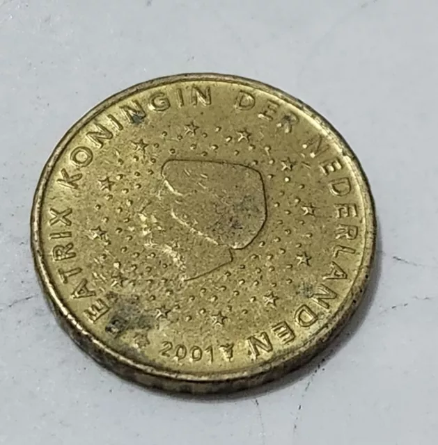 European Union (Netherlands) 🇪🇺/🇳🇱 Ten (10) Euro Cent Coin 2001