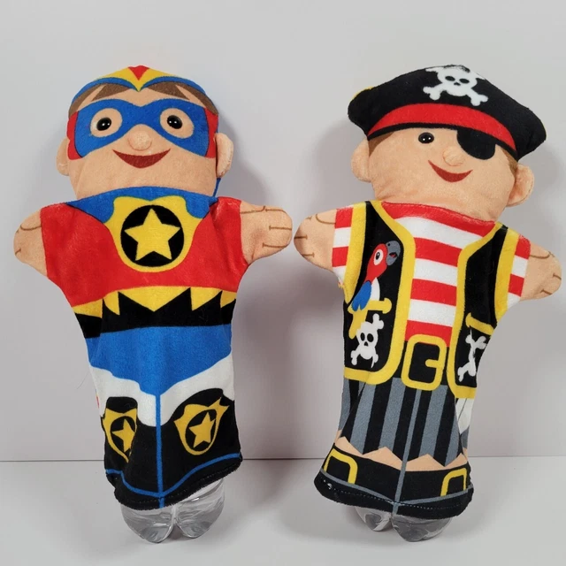 MELISSA & DOUG Bold Buddies Plush Hand Puppets Set of 2 Pirate
