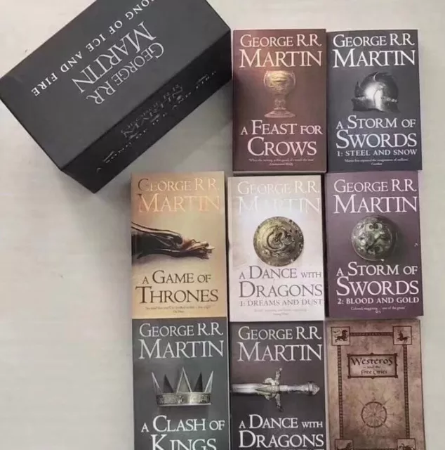 Game of Thrones A Song of Ice and Fire 7 Book Set By George Martin Free Shippin