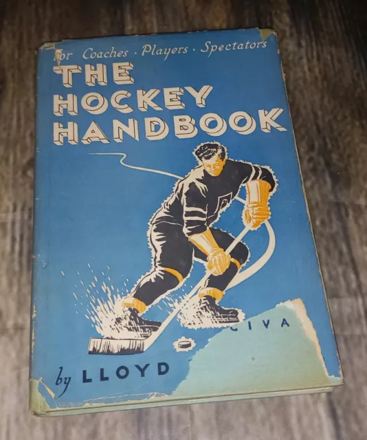 THE HOCKEY HANDBOOK by Lloyd Percival - Rare First Edition 1951 with Dust Jacket