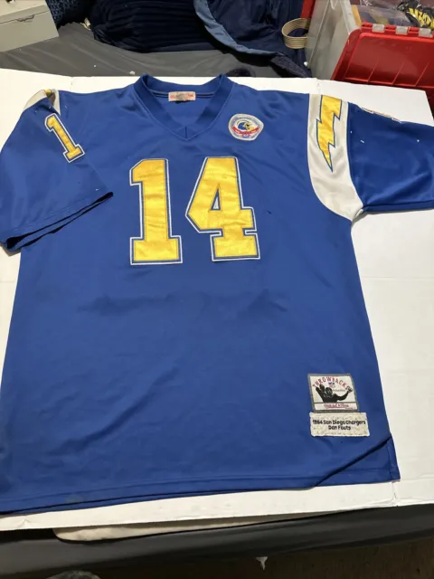 VTG Dan Fouts San Diego Chargers  Mitchell & Ness Throwback Jersey 48? *See Pics