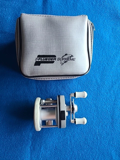 VINTAGE PFLUEGER SUPREME Narrow Spool Fising Reel. $60.00