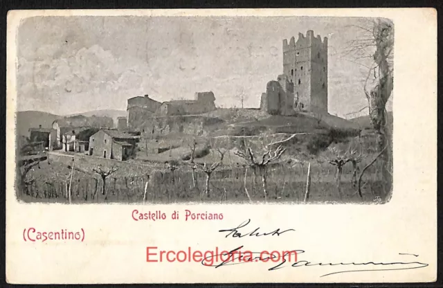 ae0260 - CARTOLINA  D'EPOCA - Arezzo Provincia - Casentino  1903