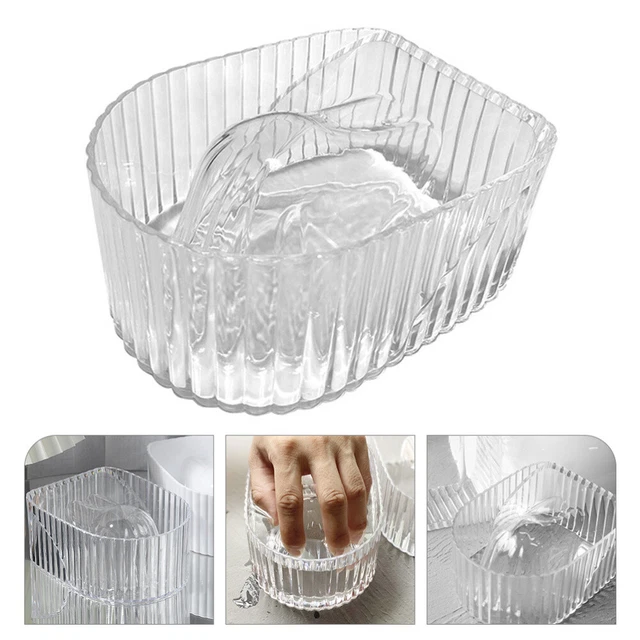 Tazón removedor de esmalte de gel acrílico transparente para remojar uñas tazón
