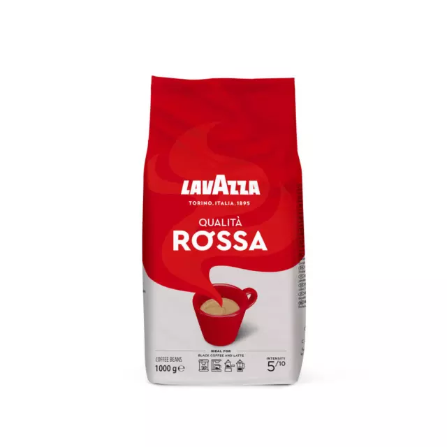 LAVAZZA Café Qualita Rossa café en grains entiers sac de 1000g 3