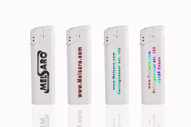Personalisierte Feuerzeuge mit eigenem LOGO TEXT FOTO Werbung Farbig