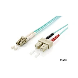 5 cavi patch equip fibra ottica LC/SC 50/125μ dublex OM3 turchese 0,5 m