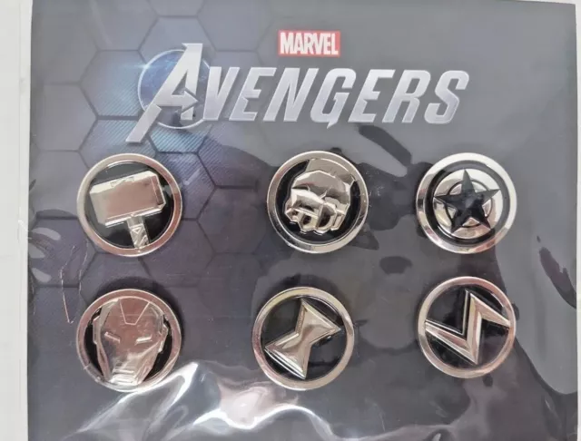 Marvel Avengers Disney Pins 6 in Set NIB