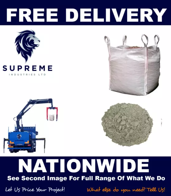 MOT Type 1 Bulk Bag (825kg minimum) FREE DELIVERY - Limestone Hardcore