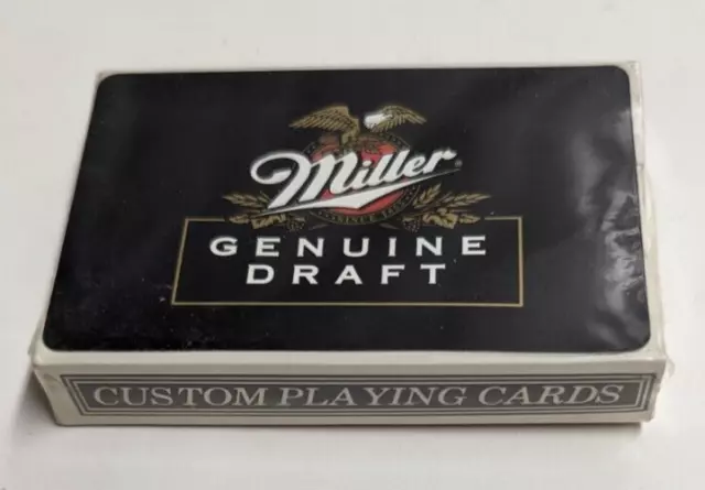 NEW Miller Genuine Draft MGD Beer Sealed Deck of Playing Cards