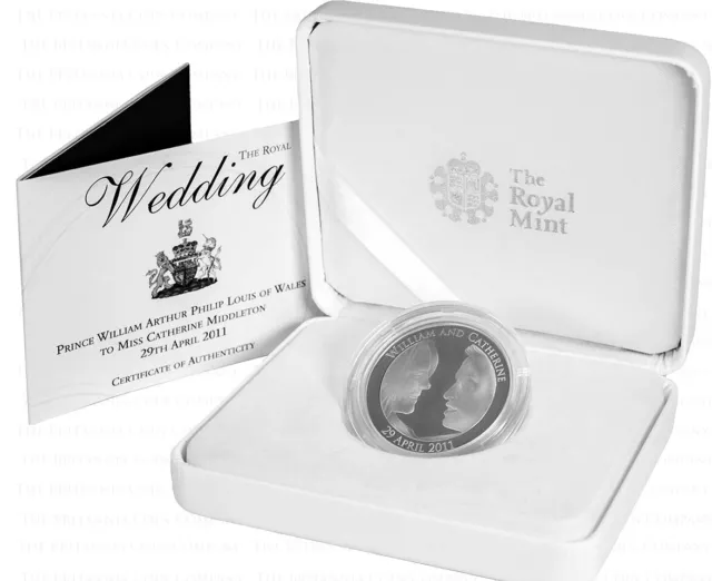 The 2011 Royal Wedding Prince William And Kate Middleton £5 Silver Proof Coin