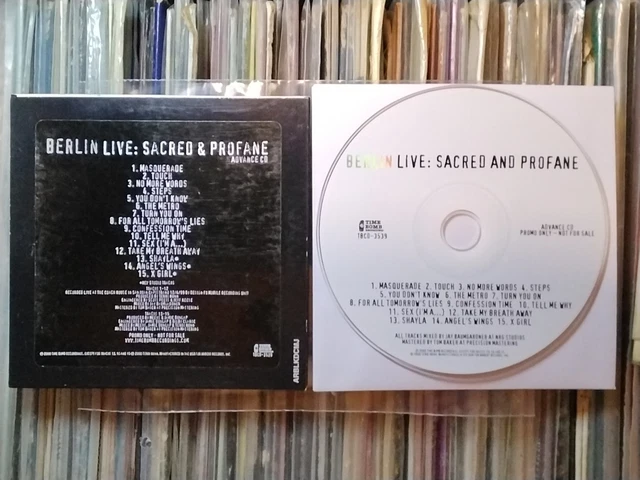 BERLIN - LIVE: Sacred and Profane CD 2000 Time Bomb Terri Nunn 80s