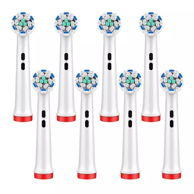PAQUETE DE 8 Cabezales de Cepillo de Dientes Eléctricos Compatibles ORAL B Braun Cabezal de Repuesto Nuevo