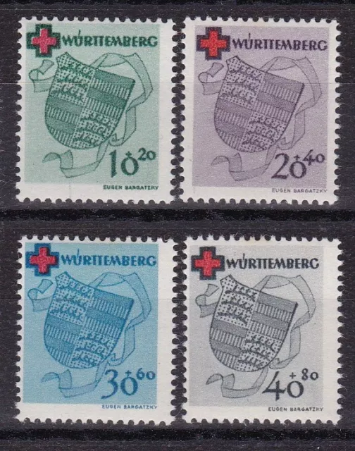 Französische Zone Württemberg Rot Kreuz Satz Nr,40 - 42 Postfrisch