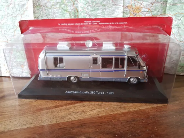 Camping Car Airstream  Excella 280 Turbo 1/43 Neuf BLISTER Fermé Ixo HACHETTE