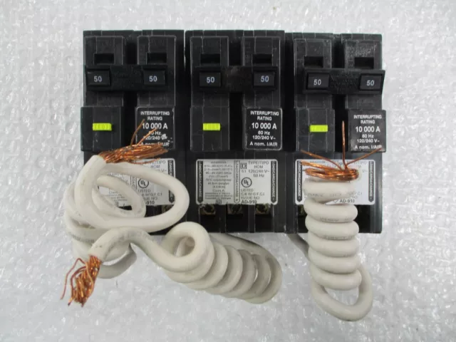 Lot Of 3 New Square D Hom250Gfi Breakers