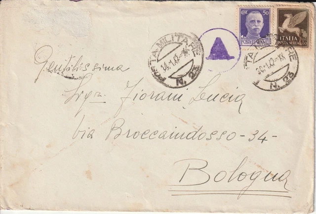 CARTOLINA POSTALE PER Le Forze Armate Posta Militare Viaggiata 1941 88