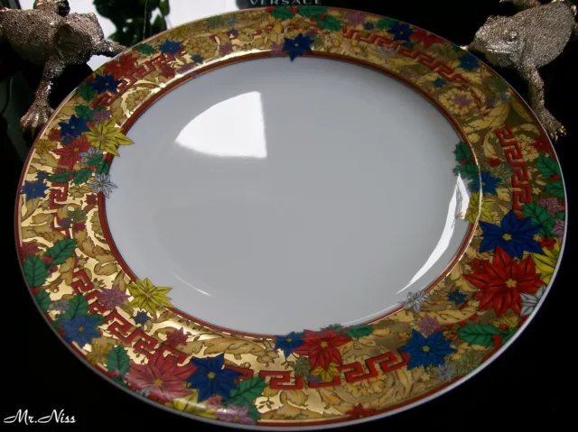 Rosenthal Versace Christmas Holiday Alphabet 1 x Speiseteller 27 cm *NEU & OVP *