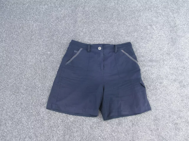 Pantalones cortos Bhs para mujer talla 14 azul marino cargo cremallera tiro alto
