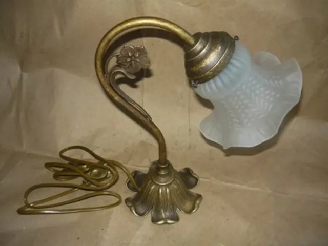 Lampada Abat-jour applique in ottone stile liberty 2