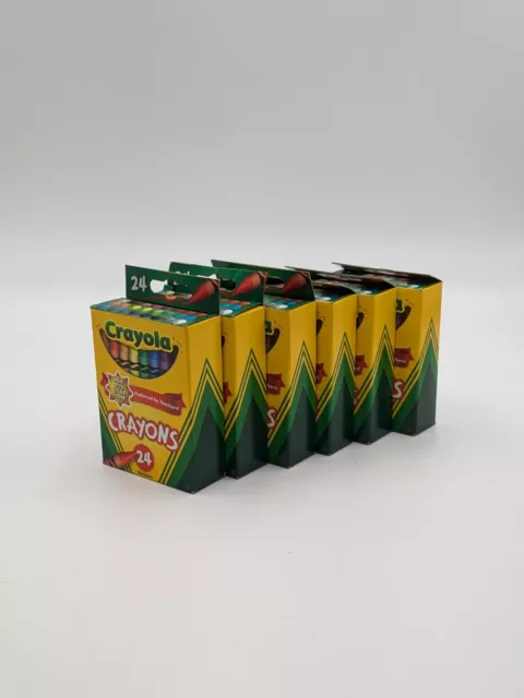 Crayola 24 Count Box of Crayons Non-Toxic Color Coloring School Supplies (2  Pck)
