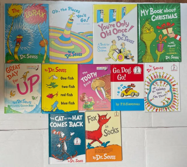 Lot of 11 Dr. Seuss Library Beginner Books Hardcovers