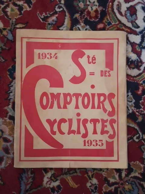 Catalogue de la société des comptoirs cyclistes 1934/1935, vélo, bibendum