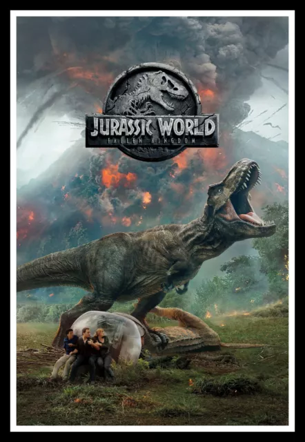 Jurassic World Volcano Movie Poster Print & Unframed Canvas Prints