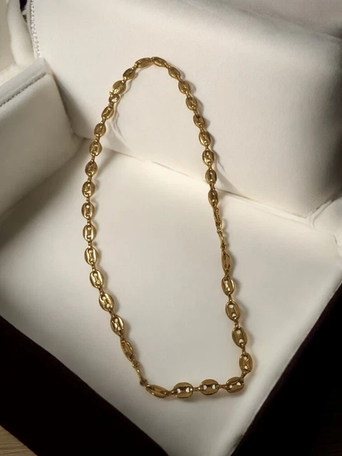 Ancien Collier Art Nouveau plaqué or 24k - Montres & Bijoux