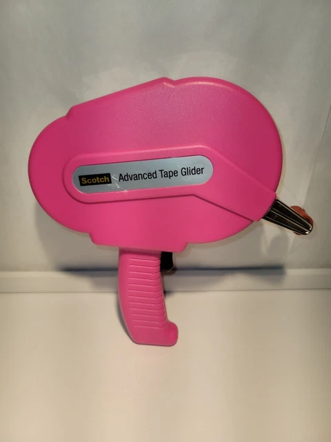 Scotch Advanced Pink Tape Glider Gun With Nearly New Tape Roll
