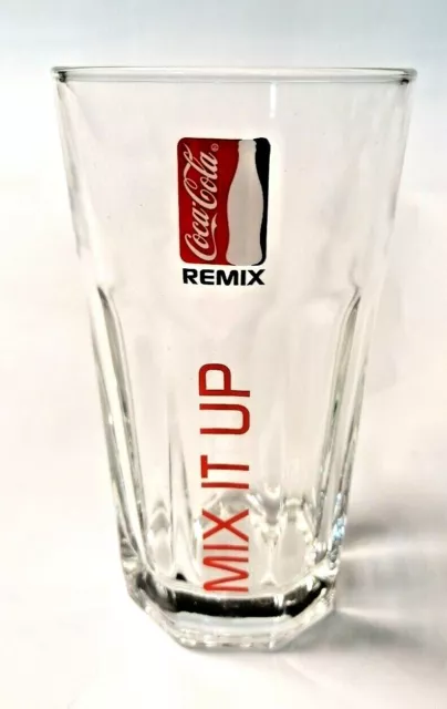 Coca-Cola Remix selten Mix it up Relief Kontur Glas 300ml Transparent 6er Set