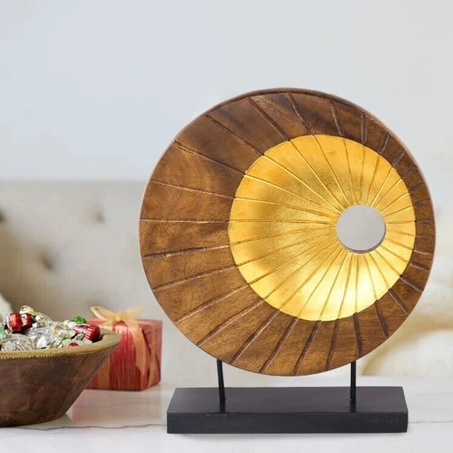 Decorazioni per la casa Scultura fatta a mano in legno massello per mensola...