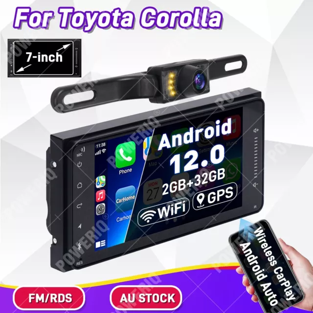 For Toyota Android 12.0 Car Head Unit Radio GPS WiFi Apple CarPlay Auto Stereo