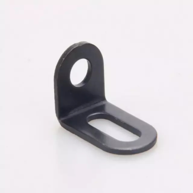 10pcs Metal Corner Braces Brackets Right Angle L Shape Brace Bracket Bl..X 4
