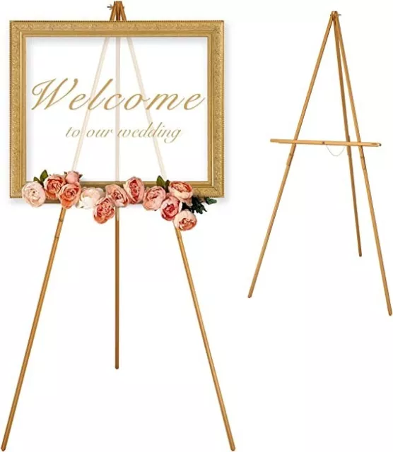 ARTIFY 64 Sign Easel Stand, Instant Display Tripod for Wedding 64''W,  1-pack