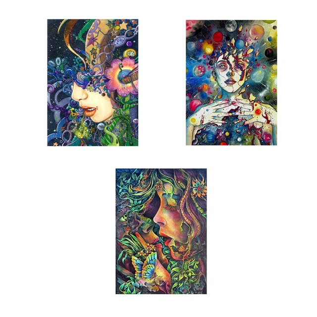 Kits abstractos de belleza pintura al óleo por números imagen hágalo usted mismo artesanía colorear arte de dibujo