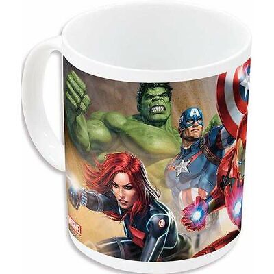Tazza Avengers in ceramica per Bambini in confezione regalo Thor Hulk Iron Man Supereroi 