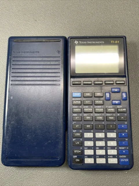 Texas Instruments TI-81 Graphing Calculator & Cover Tested Working but Read!