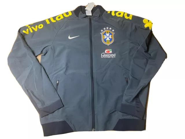 NIKE BRAZIL 2010 Mens XL Football Soccer Jacket VERY RARE World Cup BRASIL  $120.00 - PicClick