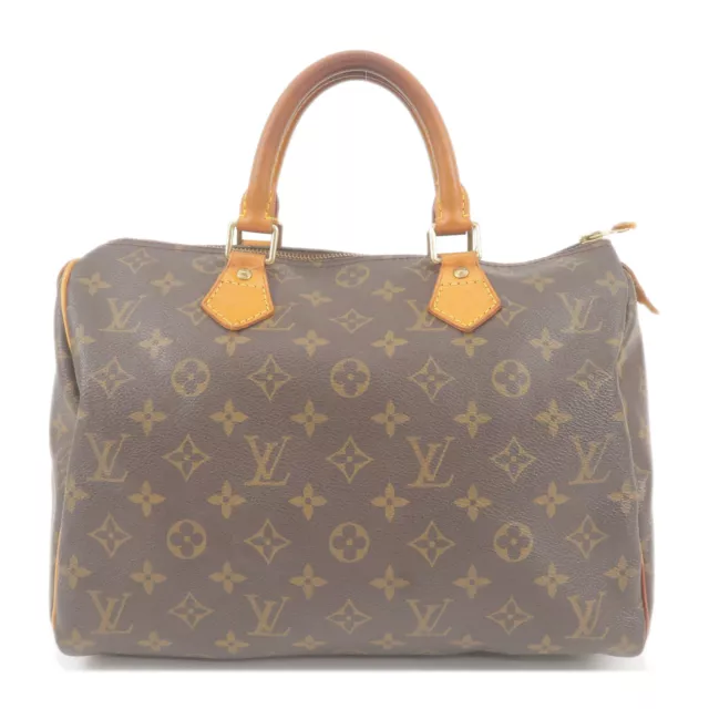 Auth Louis Vuitton Monogram Speedy 30 Hand Bag Boston Bag M41526 Used