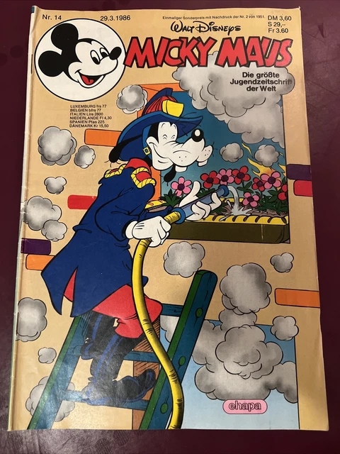 MICKY MAUS - Heft Nr 14 von 1986 - Ehapa Verlag