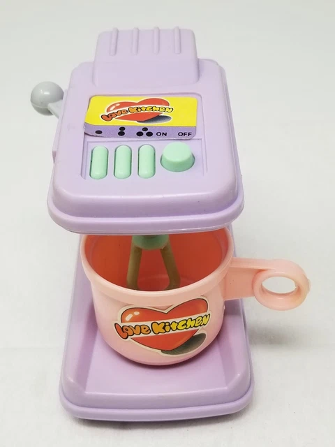 Love Kitchen Blender Appliance 333 Works Purple Green With Bowl Vintage Toy